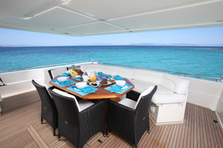 KENTAVROS II Ferretti 80 feet luxury crewed motor yacht charter Greece